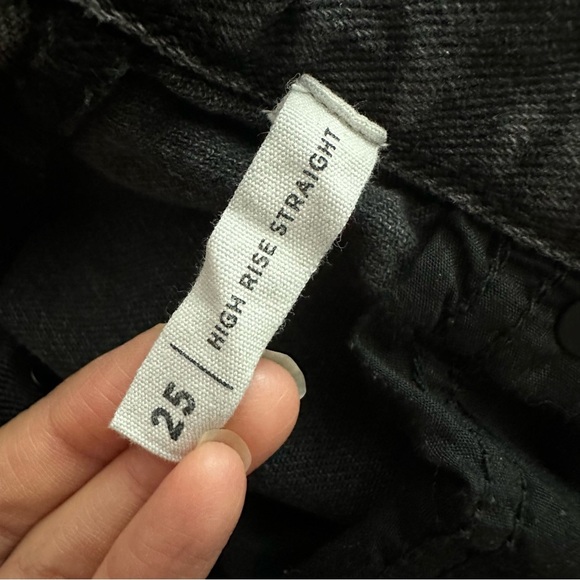 Pacsun High Rise Straight Distressed Button Fly Womens 25 - Picture 7 of 14